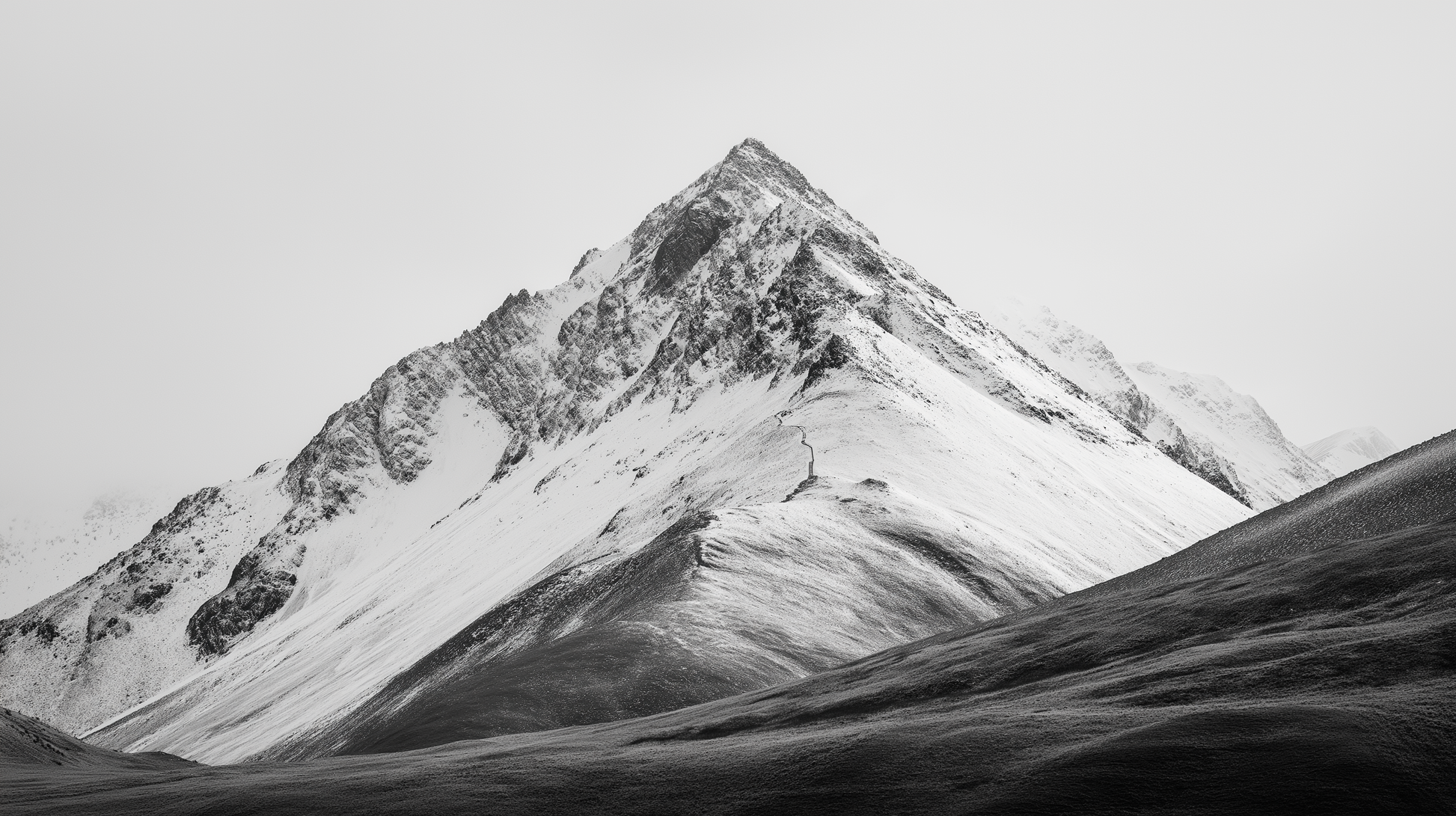 Raw unframed artwork — Distant Mountain Ridge — Fine Art Landscape Photography | Studio Stevie — source 13344725074223