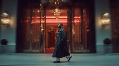 Raw unframed artwork — Editorial Man in Oversized Coat — Landscape Photography | Studio Stevie — source 13345326760239