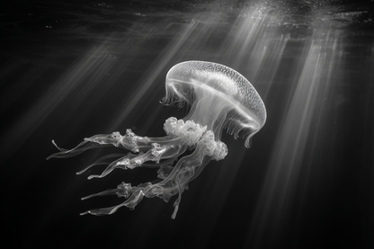 Raw unframed artwork — Bioluminescent Jellyfish — Fine Art Landscape Photography | Studio Stevie — source 13345342980399