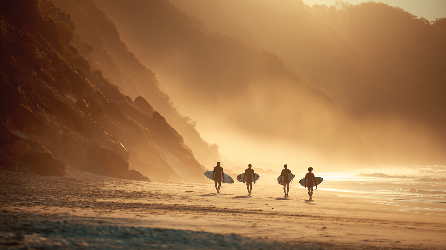 Raw unframed artwork — Surfers on Shoreline — Landscape Photography | Studio Stevie — source 13345372569903