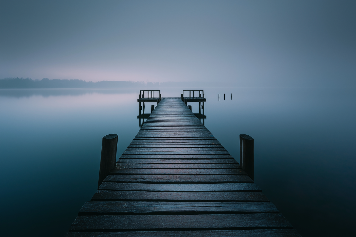 Raw unframed artwork — Morning Pier in Fog — Fine Art Landscape Photography | Studio Stevie — source 13345503248687