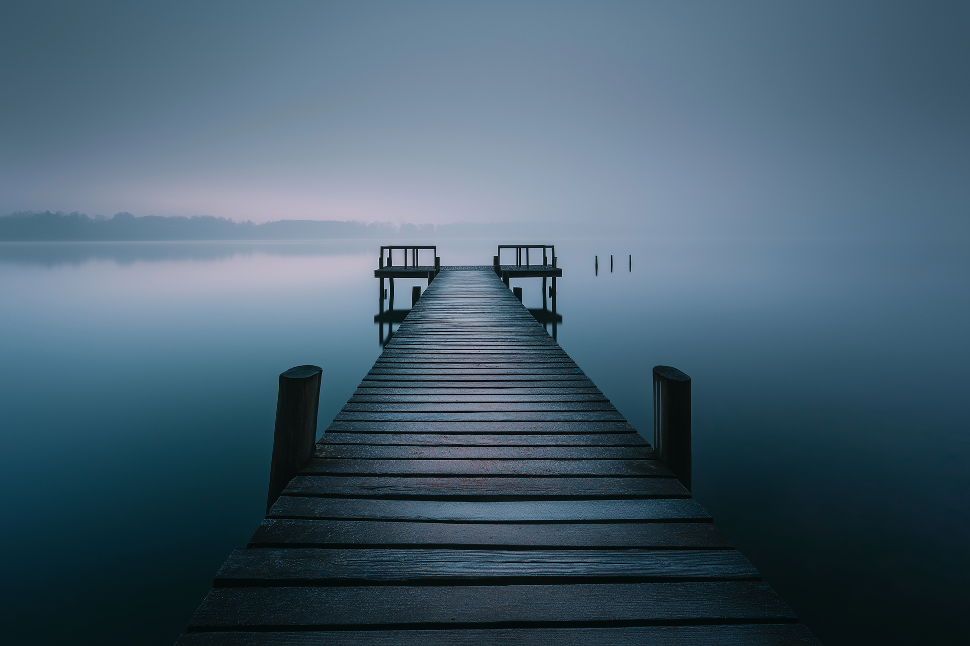 Raw unframed artwork — Morning Pier in Fog — Fine Art Landscape Photography | Studio Stevie — source 13345503248687
