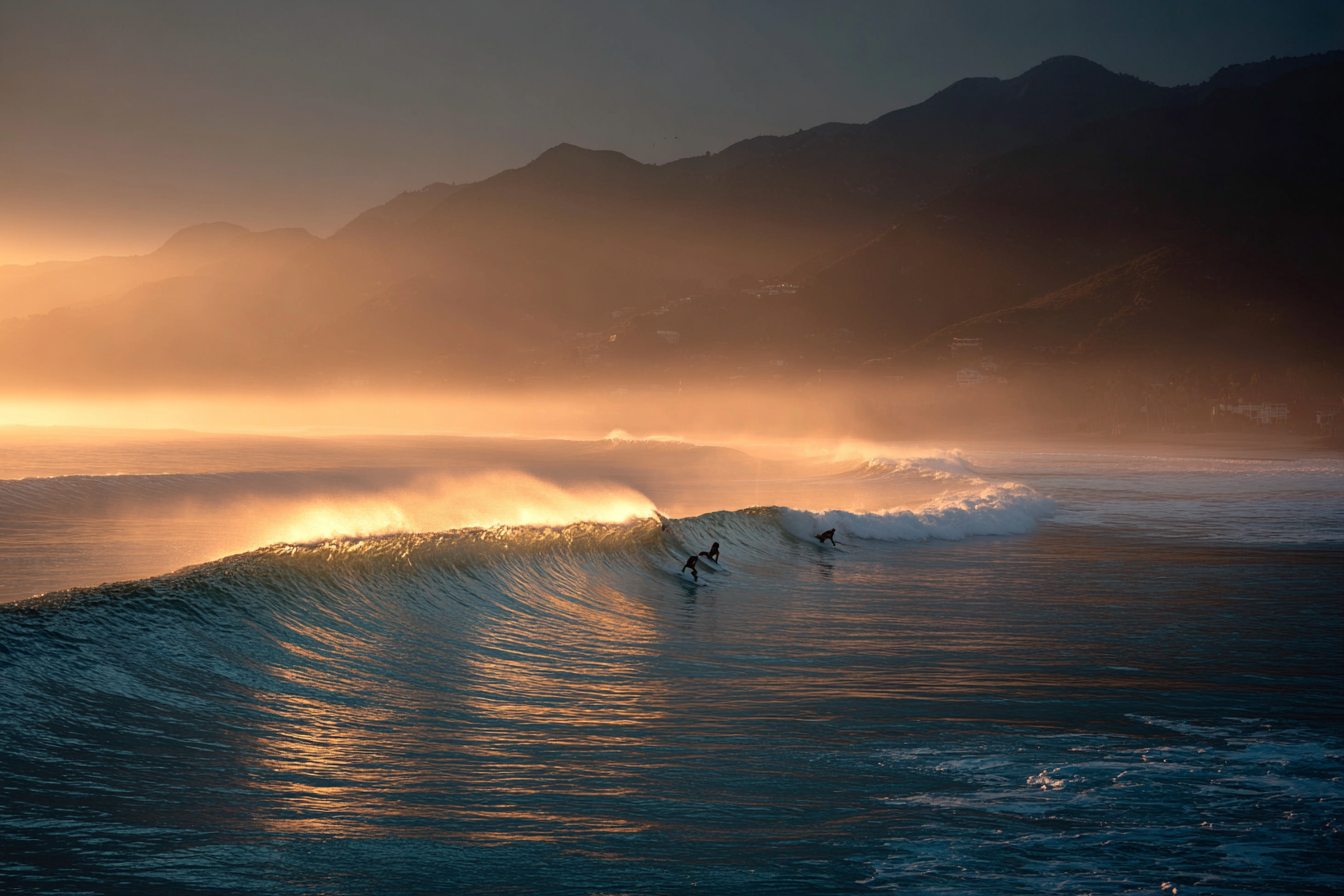 Raw unframed artwork — Sunrise Over Quiet Surf — Landscape Photography | Studio Stevie — source 13345758970159