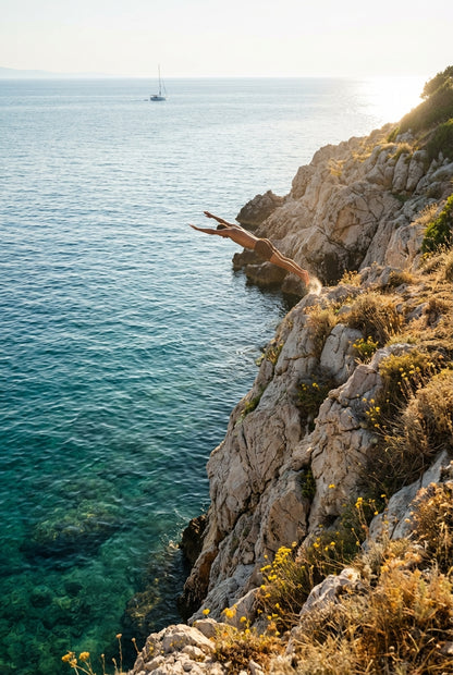 Raw unframed artwork — Cliff Dive — Vertical Fine Art Photography | Studio Stevie — source 13353701572911