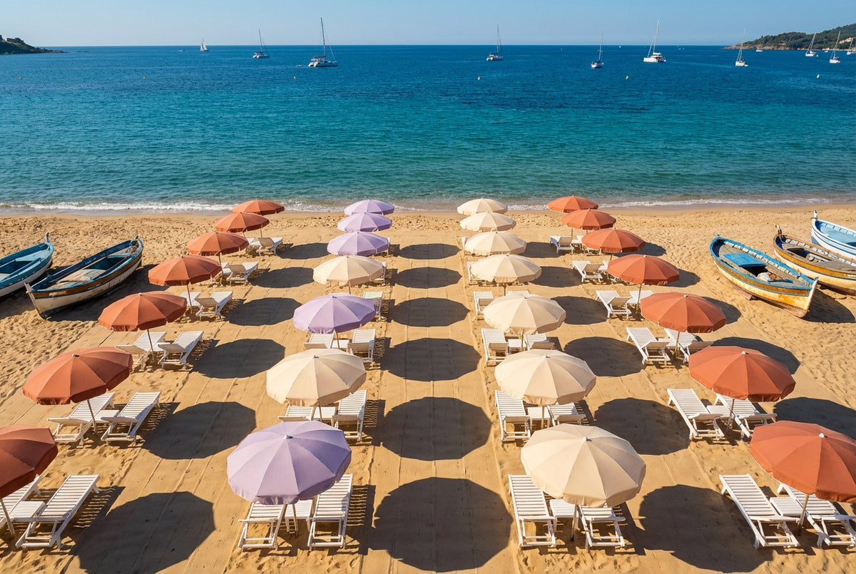 Raw unframed artwork — St Tropez Parasols — Fine Art Photography | Studio Stevie — source 13353937862959