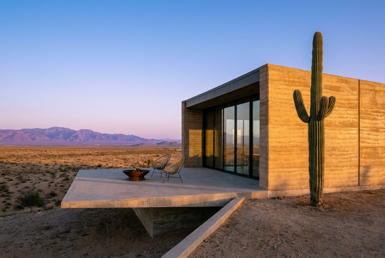 Raw unframed artwork — Desert Chic Villa — Landscape Fine Art Photography | Studio Stevie — source 13354058547503