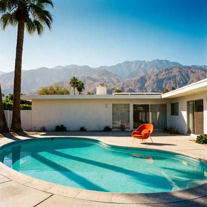 Raw unframed artwork — Palm Springs Wall Art — Mid-Century Architectural Photography — source 13354158031151