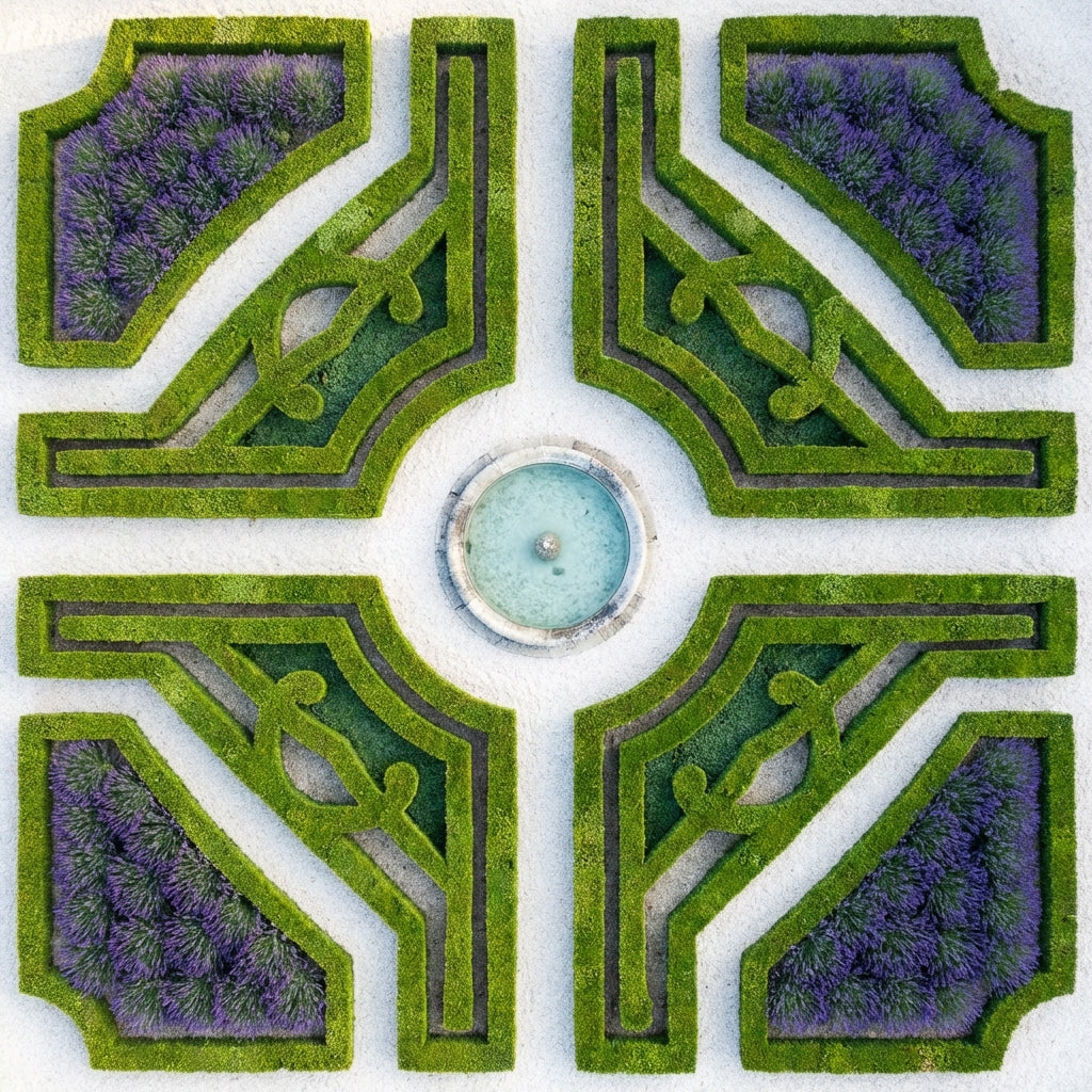 Raw unframed artwork — Topiary Garden — Fine Art Square Photography | Studio Stevie — source 13354181755183