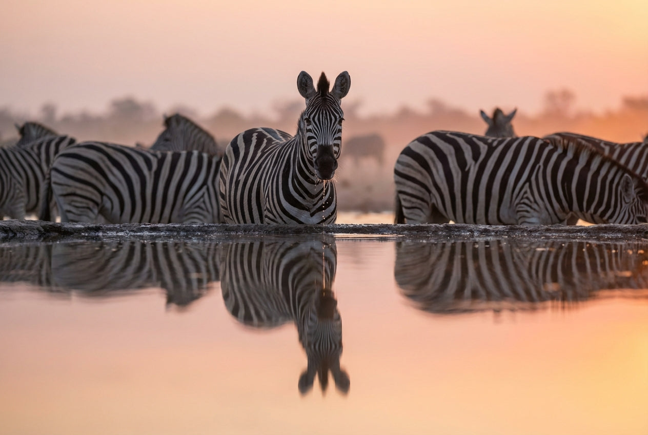 Raw unframed artwork — Watering Hole — Minimalist Nature Photography | Studio Stevie — source 13354201317679