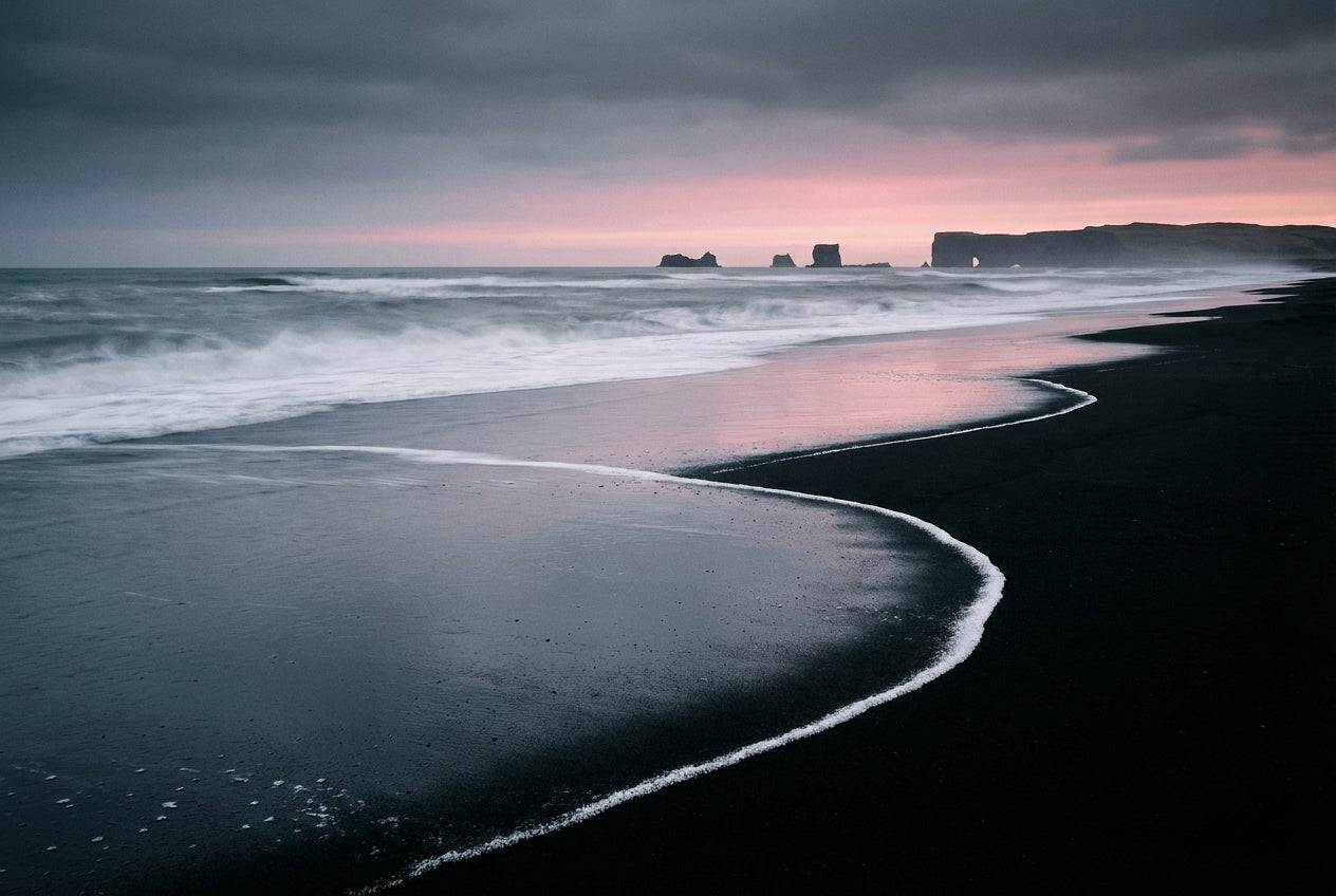 Raw unframed artwork — Black Shores Dawn — Fine Art Landscape Photography | Studio Stevie — source 13354290315567