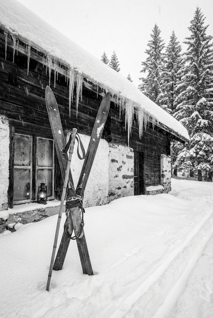 Raw unframed artwork — Bw Gone Skiing — Fine Art Portrait Photography | Studio Stevie — source 13355199398191