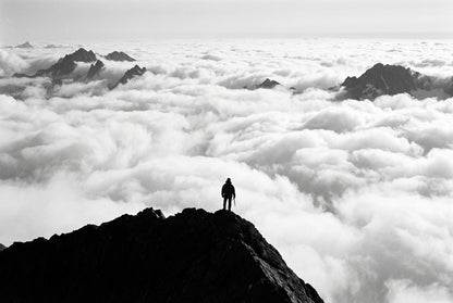 Raw unframed artwork — Bw Summit Ridge — Landscape Photography | Studio Stevie — source 13355451580719