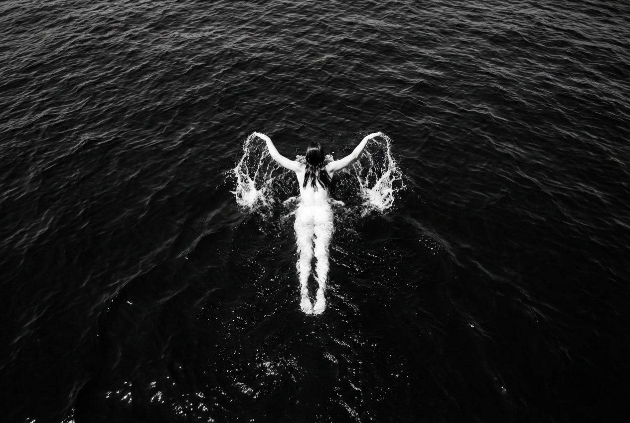Raw unframed artwork — Bw Open Water — Minimalist Landscape Photography | Studio Stevie — source 13355559846191