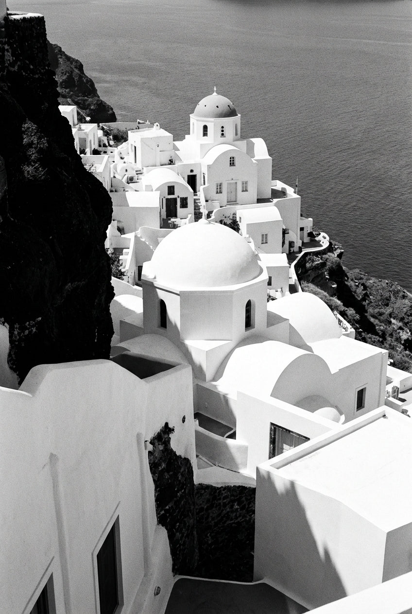 Raw unframed artwork — Bw Greek Geometries — Minimalist Architectural Photography | Studio Stevie — source 13355620139311