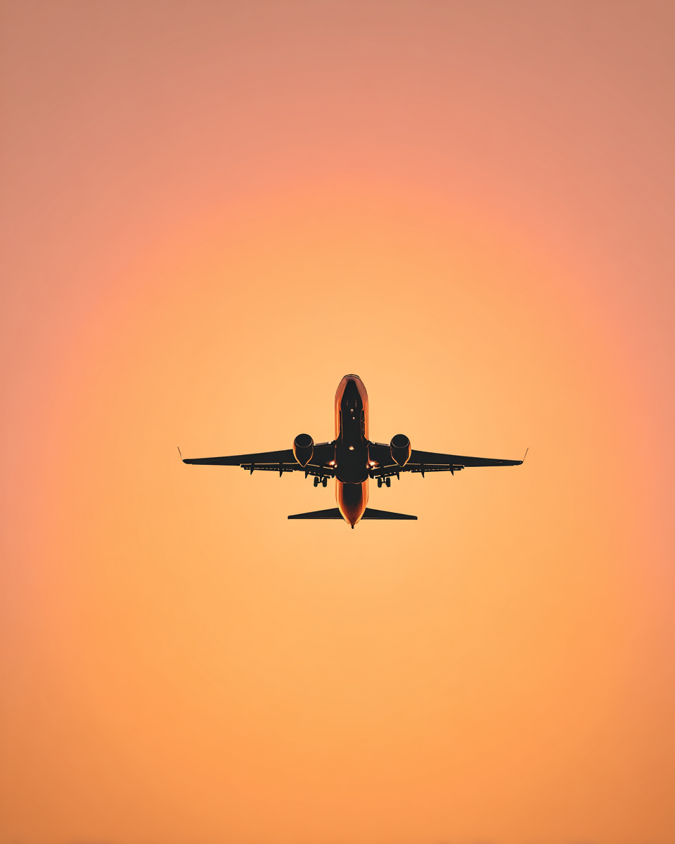 Raw unframed artwork — Jet Silhouette At Golden Hour — Portrait Photography | Studio Stevie — source 13356081512751
