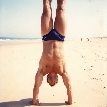 Raw unframed artwork — Handstand Beach — Fire Island Modern | Studio Stevie — source 14433053475119