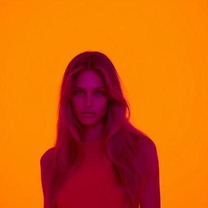 Raw unframed artwork — Orange Field — Chromatic Heat source 24 — UHD 4907ae7c85
