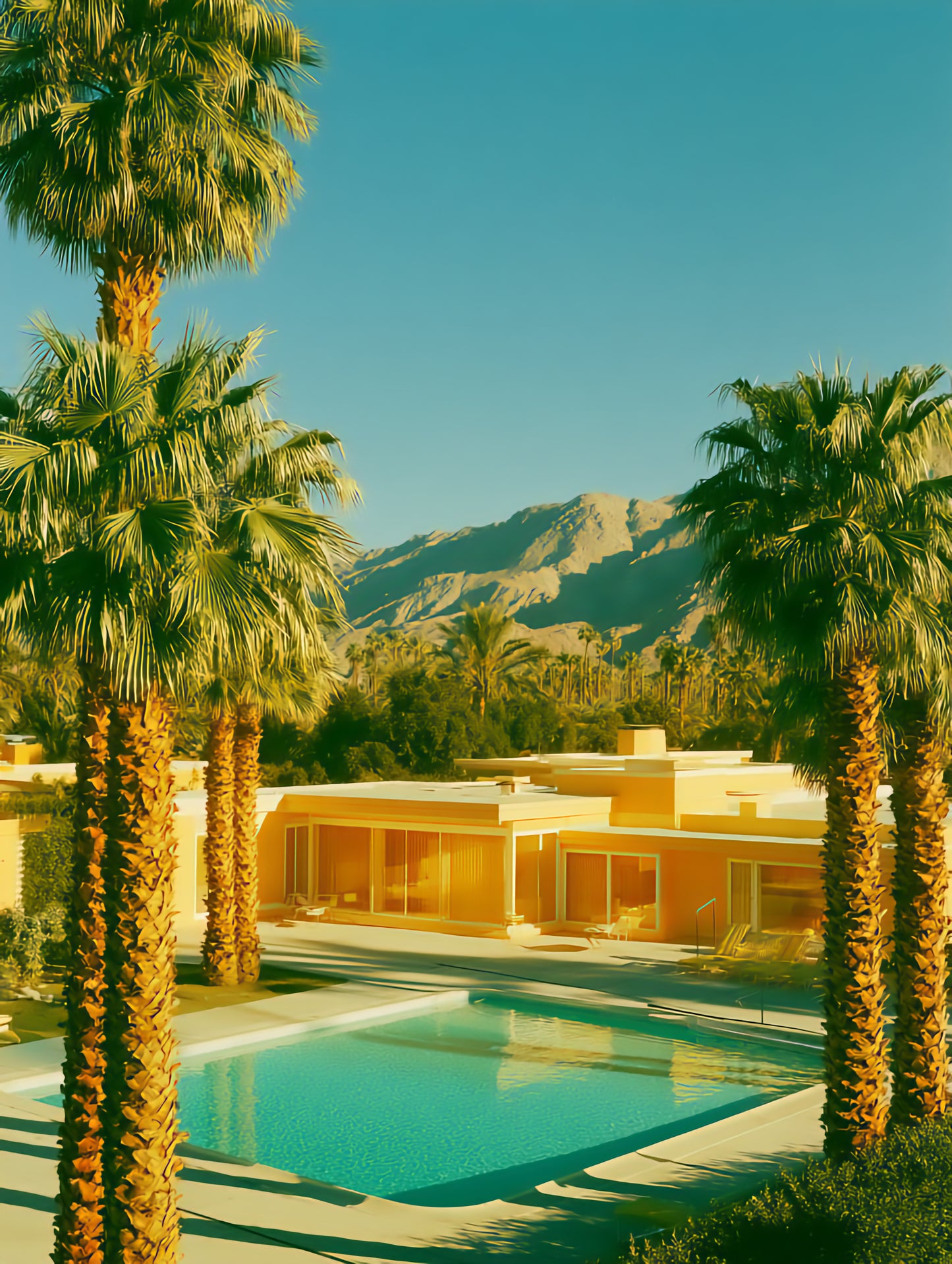 Raw unframed artwork — Golden Modern — Palm Springs source 10 — UHD e502a0b68a