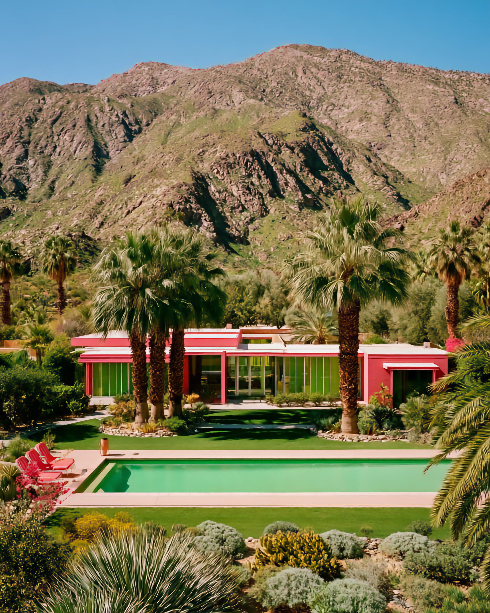 Raw unframed artwork — Rose House — Palm Springs source 12 — UHD d3e3161c3e