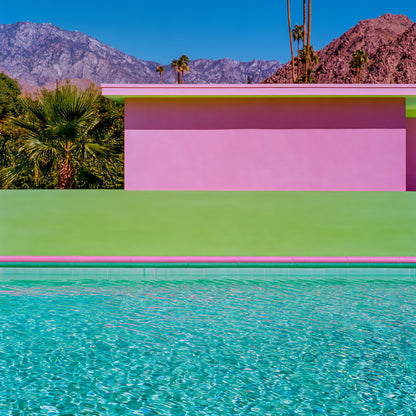 Raw unframed artwork — Color Field Pool — Palm Springs source 17 — UHD 416c336ff1