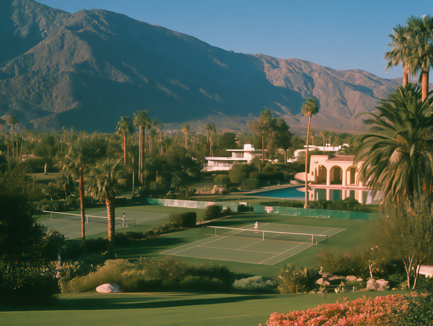 Raw unframed artwork — Courts at Dusk — Palm Springs source 21 — UHD 42ee8b1927