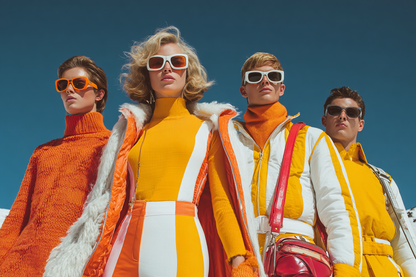 Raw unframed artwork — 1960s Ski Resort Fashion Editorial — Fine Art Photography | Studio Stevie