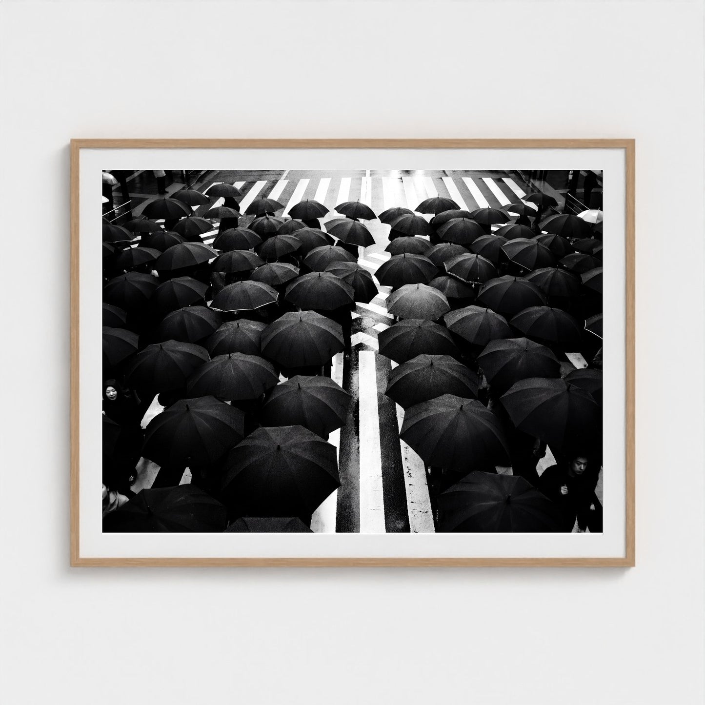 tokyo-umbrella-crossing 48x36 natural frame